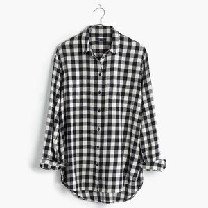 Madewell Flannel Boyshirt in Buffalo Check